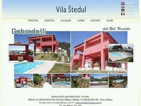 Studio Apartment, Vila Stedul, Barbat 422A, Rab Barbat na Rabu